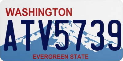 WA license plate ATV5739