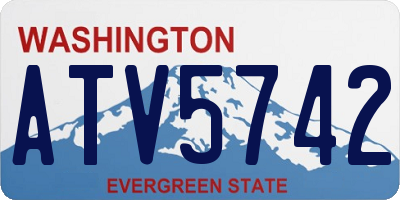 WA license plate ATV5742