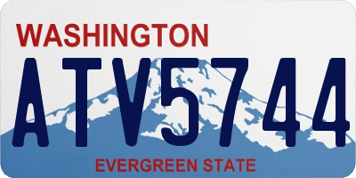 WA license plate ATV5744