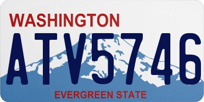 WA license plate ATV5746