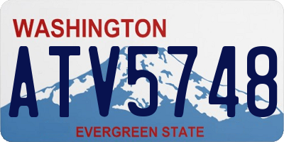 WA license plate ATV5748