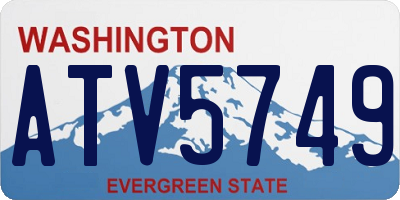 WA license plate ATV5749