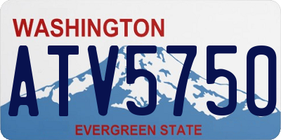 WA license plate ATV5750