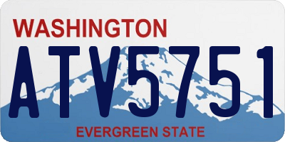 WA license plate ATV5751