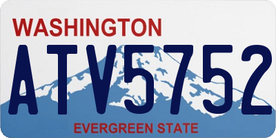 WA license plate ATV5752