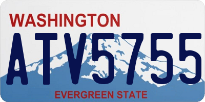 WA license plate ATV5755
