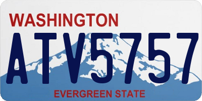 WA license plate ATV5757