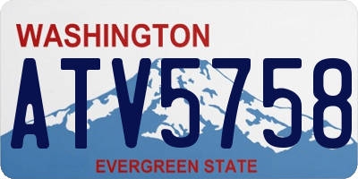 WA license plate ATV5758