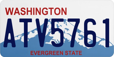 WA license plate ATV5761