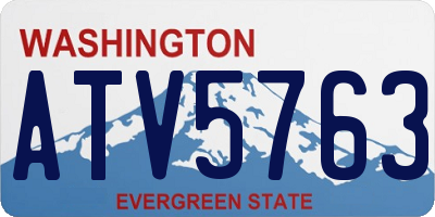 WA license plate ATV5763