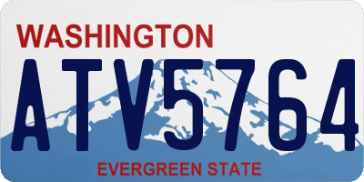 WA license plate ATV5764