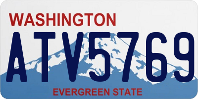WA license plate ATV5769