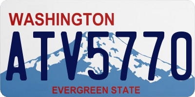 WA license plate ATV5770