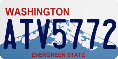 WA license plate ATV5772