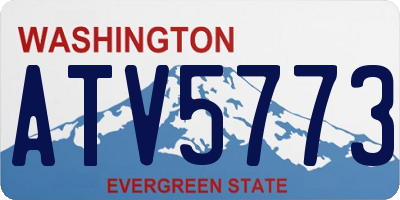 WA license plate ATV5773