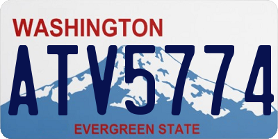 WA license plate ATV5774