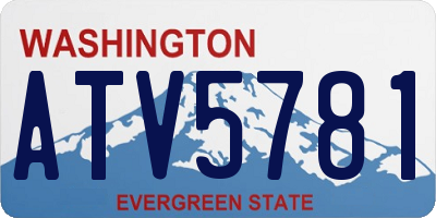 WA license plate ATV5781