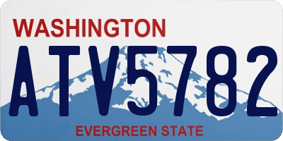 WA license plate ATV5782