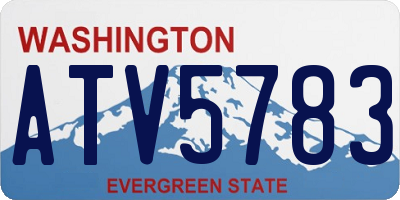 WA license plate ATV5783