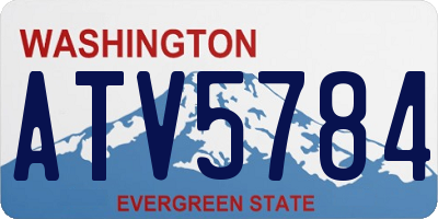 WA license plate ATV5784