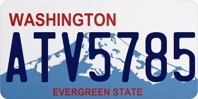 WA license plate ATV5785