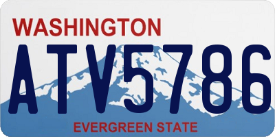 WA license plate ATV5786