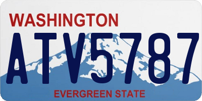 WA license plate ATV5787