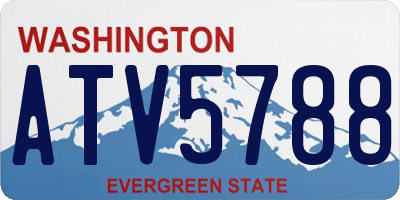 WA license plate ATV5788