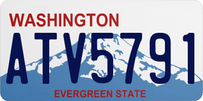 WA license plate ATV5791