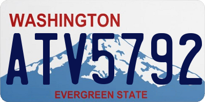 WA license plate ATV5792