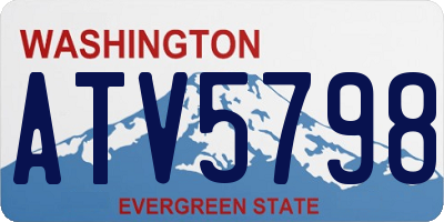 WA license plate ATV5798