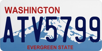WA license plate ATV5799