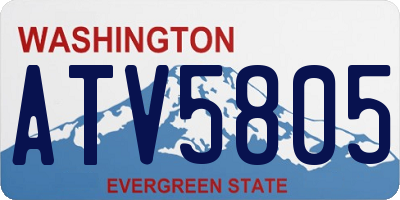WA license plate ATV5805