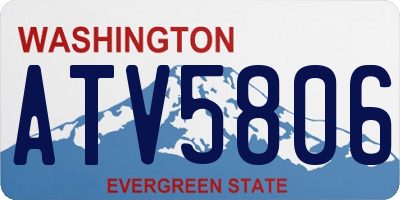 WA license plate ATV5806