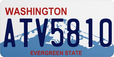 WA license plate ATV5810