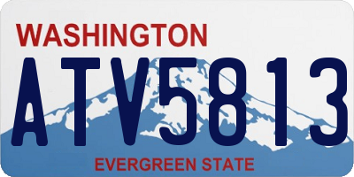 WA license plate ATV5813