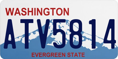 WA license plate ATV5814