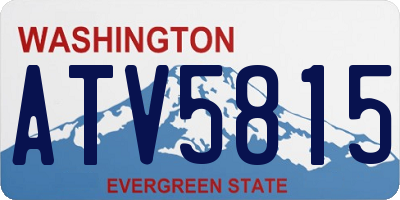 WA license plate ATV5815