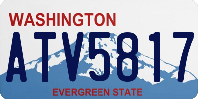 WA license plate ATV5817