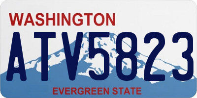 WA license plate ATV5823