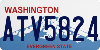 WA license plate ATV5824