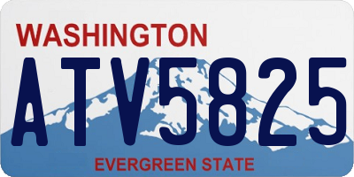WA license plate ATV5825