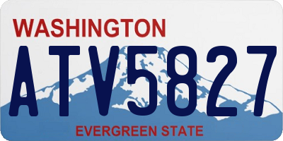 WA license plate ATV5827
