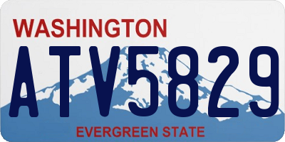 WA license plate ATV5829