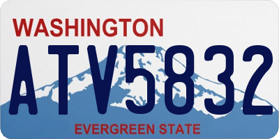 WA license plate ATV5832