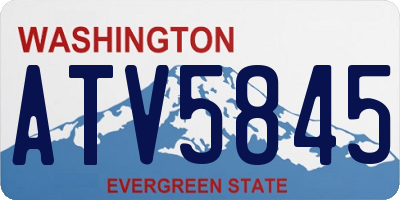 WA license plate ATV5845