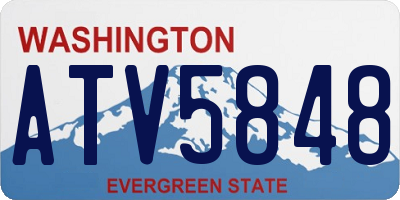 WA license plate ATV5848