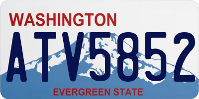 WA license plate ATV5852