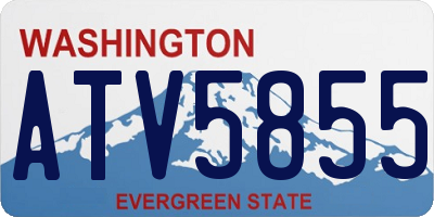 WA license plate ATV5855