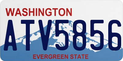 WA license plate ATV5856